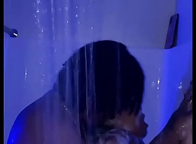 Wet, Wild, and Imprecise Shower fuck be fitting of perfect ebony