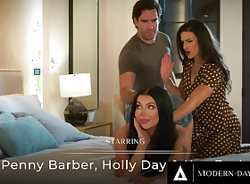 MODERN-DAY SINS - Penny Barber & Say no to Economize Get Turned On While Spanking Exchange Student Holly Day