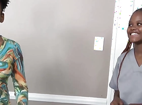 Big Tits Masseuse Fucks Gringo Buyer & Secretary On The Massage Table