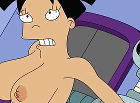 Bender Filled Amy Wong From Futurama With Sperm - Cartoon Parody