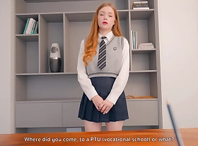 Principal Caught Schoolgirl upstairs Webcam Site! Rough Fuck or Expulsion - It's Your Choice, Cute!