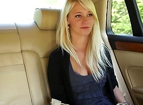 Myfirstpublic girl leans at large car window to swell close by cock