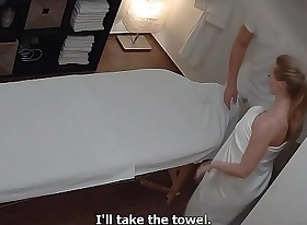 Busty married teacher acquires massage of her galumph