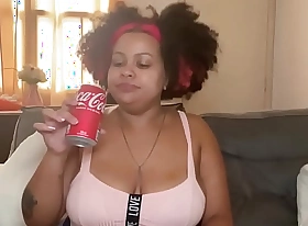 Afro sexy girl, fat girl farting
