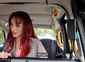 Fake Taxi - slim French redhead in a hurry can barely fit a oustandingly Italian load of shit inside her tight pussy