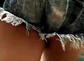 Hot teen in shorts in like manner ass